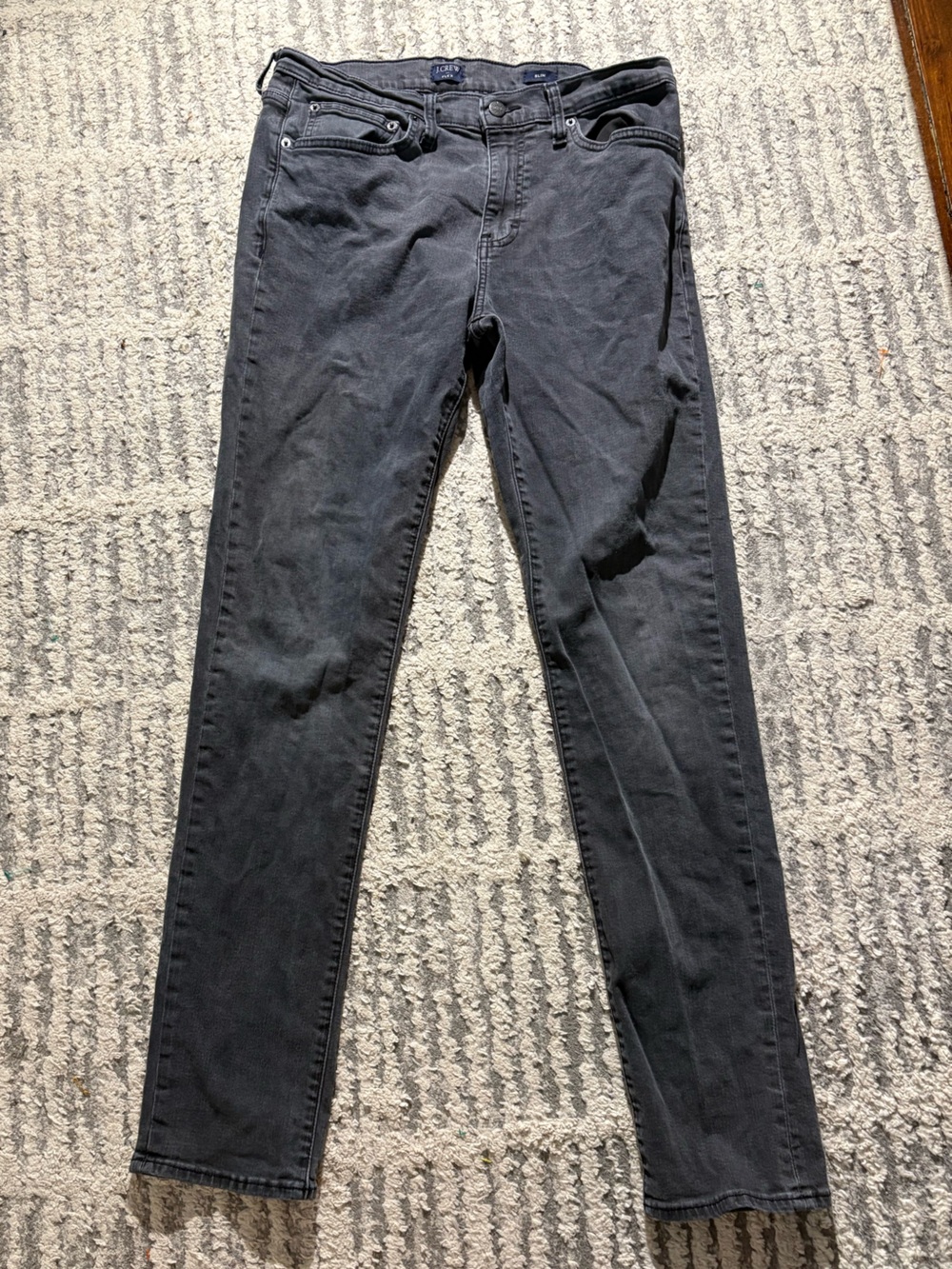 J. Crew gray flex slim straight leg pants size 34x34